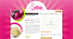 Desktop Screenshot of alba-glaces.fr